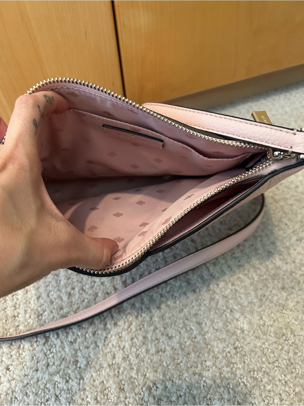 kate spade Light Pink Pebbled Leather Crossbody - Picture 2 of 3